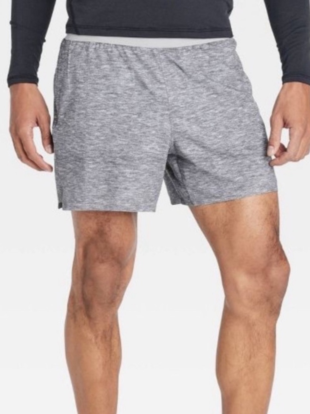 Men’s All in Motion 5" Running Shorts- Heathered Gray